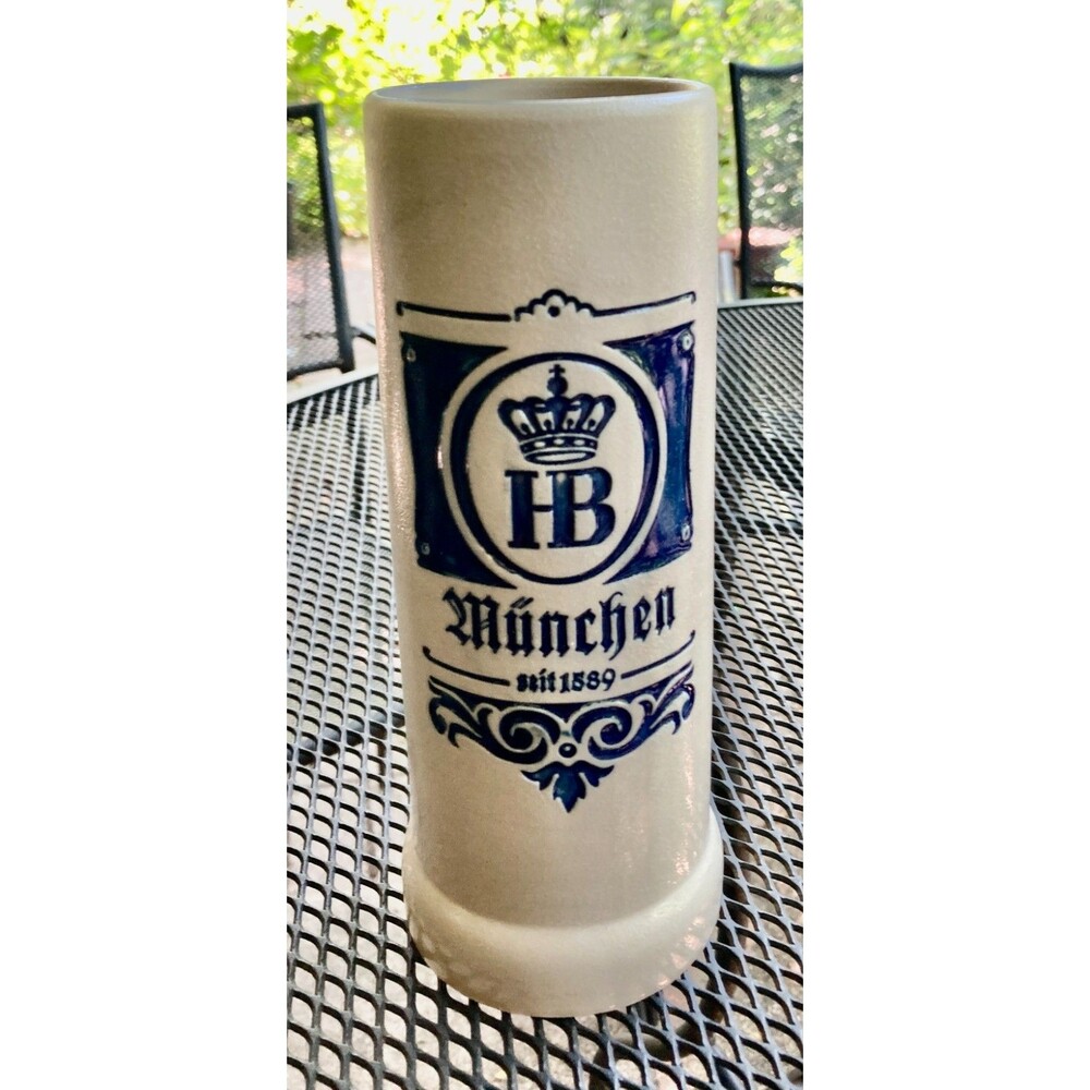 Hofbrauhaus Munchen HB Brand  Beer Stein Mug From Germany 8" Tall
